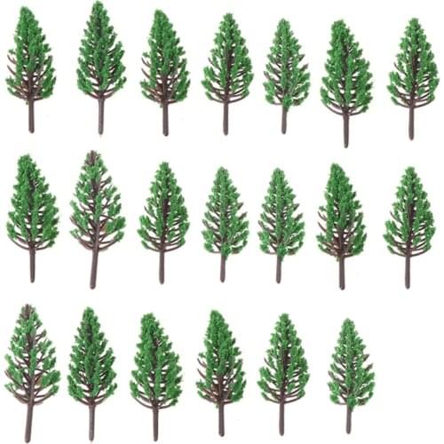 2020 New 20pcs Model Trees Park Street Railroad House Layout Green Landscape Scenery