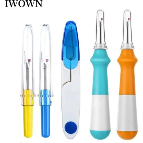 3/5Pcs Sewing Seam Ripper Embroidery Thread Remover Stitch Silicone Handle Ripper Tools Yarn Cutter U Scissor Sewing Accessories