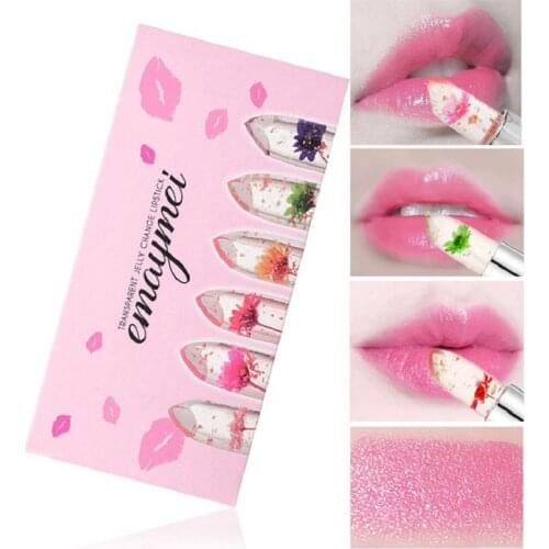 4PCS/Lot Lip Balm Fruity Sweet Winter Lip Balm Beverage Cup Lipstick Color Changed Moisturizing Korean Cosmetics Long Lasting