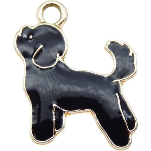 8pcs Animals Puppy Charms For Necklace Earrings Choker Jewlery DIY Pet Dog Animals Jewelry Necklace Pendant Bracelet Charms