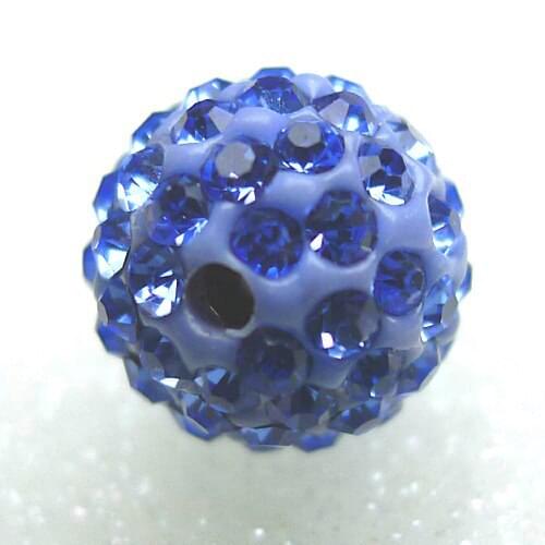 Free Shipping! 50pcs/Lot,Good Quality 10mm Light Sapphire Clay Beads Diy jewellery