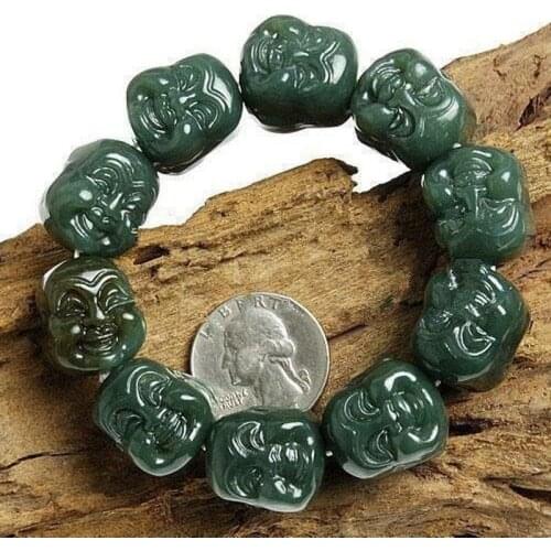 Natural Jade Bracelet Men Bracelet Round Bangle for Women Charm Jewelry Fashion Accessories Womens Bracelets