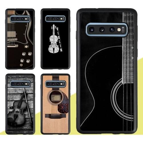 Musical Violin Guitar Case For Samsung Galaxy Note 20 Ultra S9 S10 S20 Plus A51 A71 A70 A50 M31 M21 A31 A21S A20e