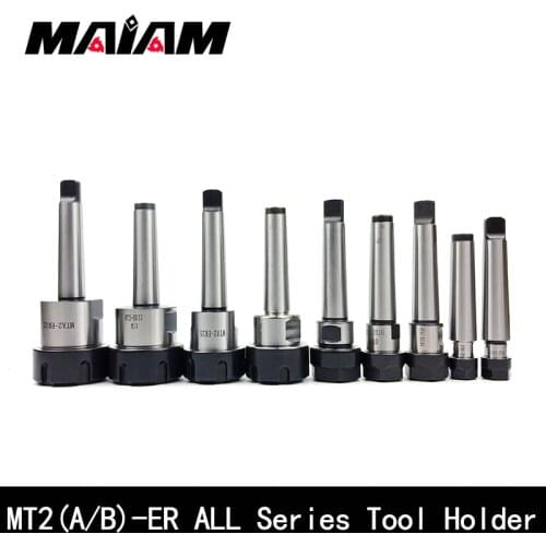 Mta2 mtb2 er11 er16 er20 er25 er32 cnc tool holder morse mt2 tool holder rear pull flat tail center tool holder er collet chuck