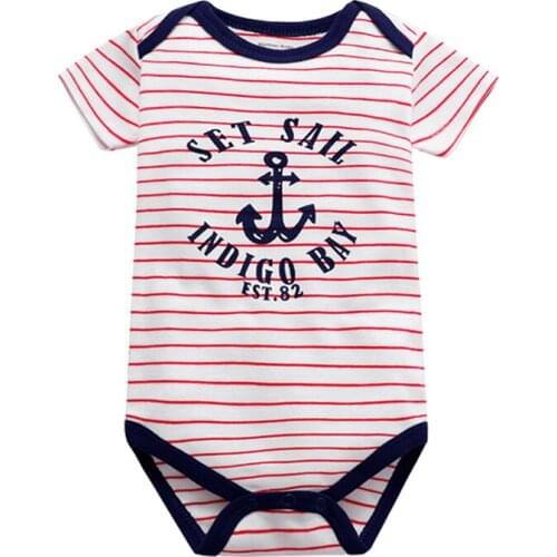Baby Bodysuit Newborn Babies Clothes Short Sleeve Cotton Print 3 6 9 12 18 24 Months Baby Clothing