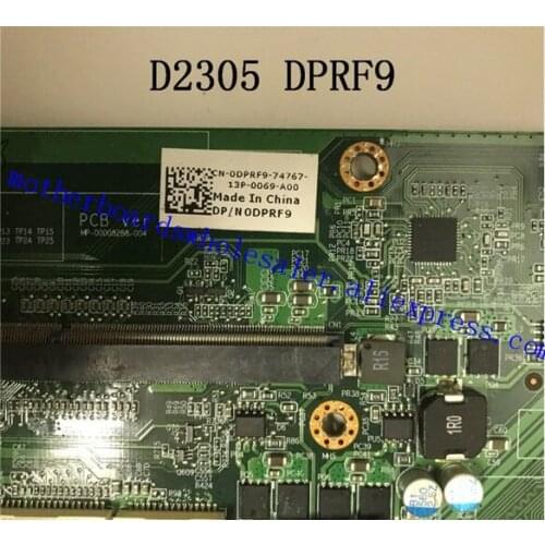 Good quality motherboard For Dell One D2305 AIO laptop motherboard AM3 DP/N DPRF9 0DPRF9 ally fully tested