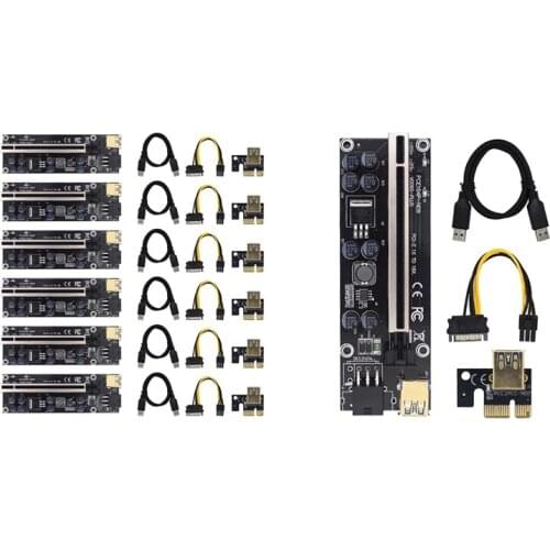 009S Plus Riser Card VER009S PCIE PCI-E PCI Express X16 GPU 6in Adapter Card 1X 16X Extender USB 3.0 Cable
