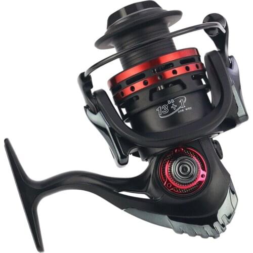 Spinning Fishing Reels Full Metal 5.5:1 5.2:1 14 Ball Bearings Saltwater Fishing Jigging Spinning Reel XM2000-XM5000