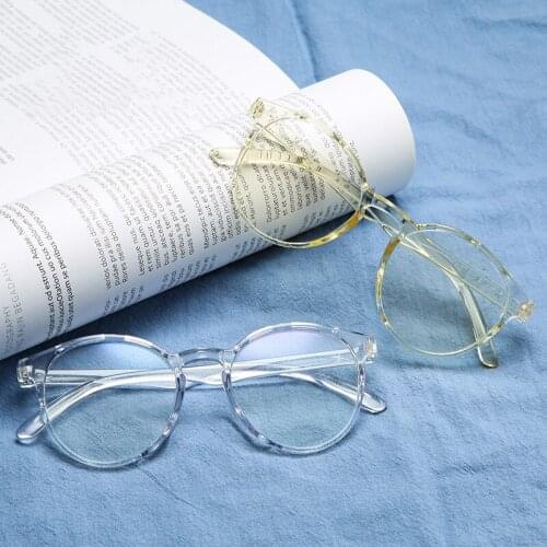Classic Women Round Eyeglasses Vintage Transparent Computer Glasses Frame Mens Accessories 2020