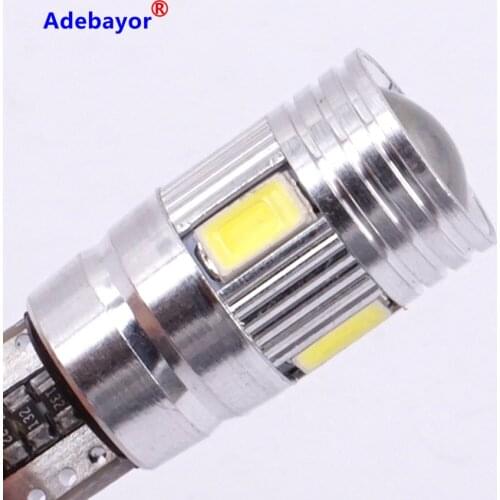 2x T10 W5W 5W5 5630 6 smd Car LED Turn Signal Bulb Canbus Auto Interior Dome Reading Light Wedge Side Parking Reverse Brake Lamp