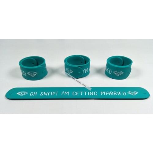 2.5*30cm Custom Design Printed 1 color Logo Wholesale Custom Cheap Multifunction Silicone Ruler Slap Bracelet