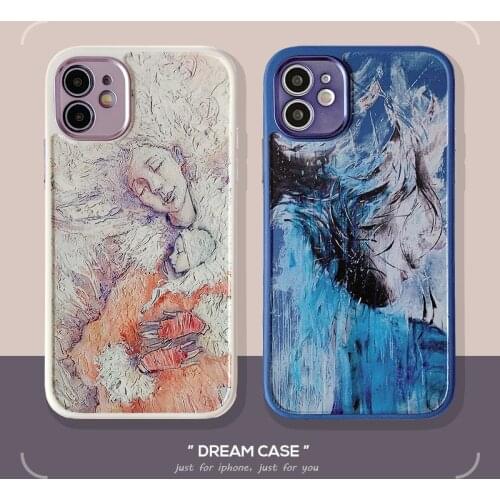 Art oil painting soft Case For iPhone 11 12 Pro Max mini 7 8 Plus XR X XS MAX se silicone phone Cover Van Gogh fundas capa
