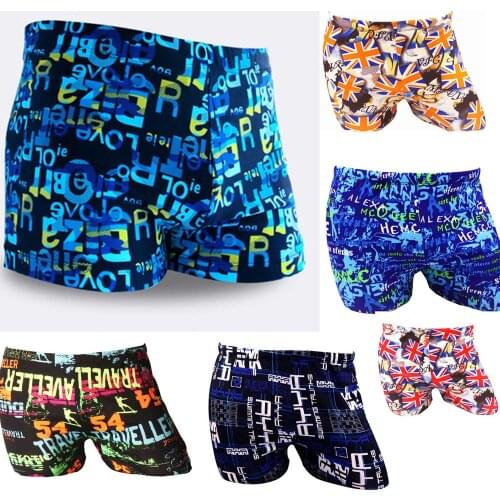 New Mens Swimwear Fashion Mens Swimming Trunks Swim Shorts Mens Surf Beachwear Sexy Swim suit for Men
