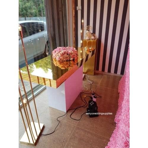 New event decor acrylic round display plinth home decorative cake table column stand for home decoration wholesale senyu2368