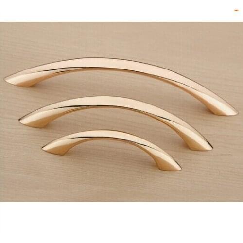 Simple Rose Gold Kitchen Cabinet Drawer Pull Handle Closet Door Handle And Knob Modern ( C:C:128MM L:149MM
