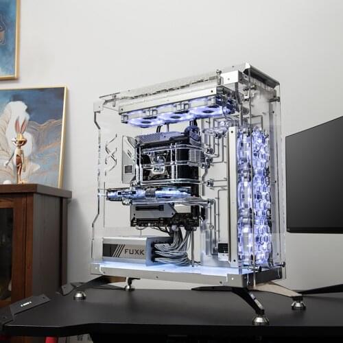 Transparent Simple Mod Host Water-Cooled E-Sports Live Computer I9-10900k Customization