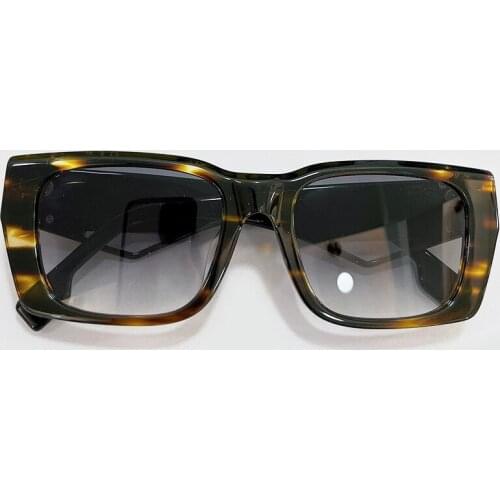 Sunglasses Women Men 2021 Luxury Brand Small Square Wrap Acetate Frame Gradient UV400 Protection Glasses Gafas De Sol Mujer