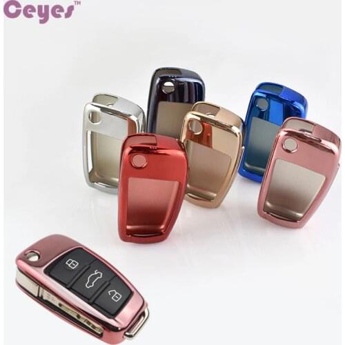 Ceyes Auto Car Styling Soft TPU Protective Covers Shell Case For Audi S8 A6 A6L Q5 S5 S7 A4 A4L A5 Car Protect Cover Car-Styling