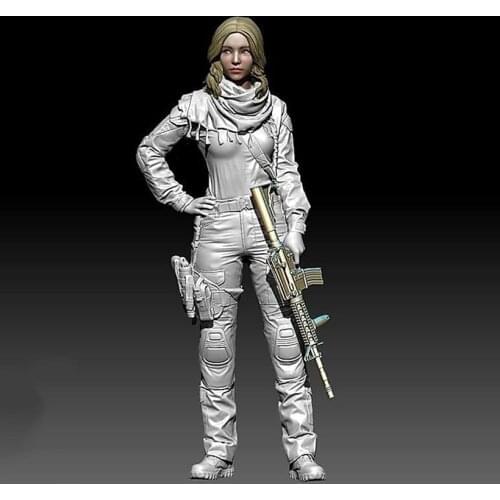 1/35 modern woman include one Resin figure Model kits Miniature gk Unassembly Unpainted