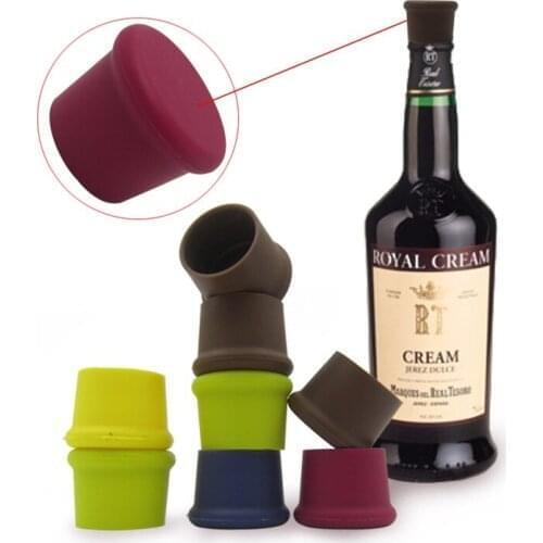 1000pcs Creative Silicone Fresh Beer Bottle Stopper Cruet Of Wine Cork Stopper Bottle Lid Seal Cork Bar Tool