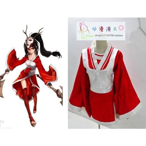 2016 LOL Akali Cosplay Uniform Suit Costume Full Set Womens Sexy Kimono halloween PARTY costumes Custom-made