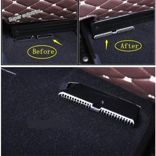 Lapetus Accessories For Toyota Prado Fj150 2012 - 2020 Car Seat Bottom AC Air Duct Vent Anti-blocking Plastic Protective Cover