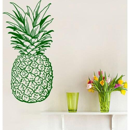 Pineapple Wall Decals Fruit Food Home Decoration Kitchen Wall Sticker Removable Wall Home Decor