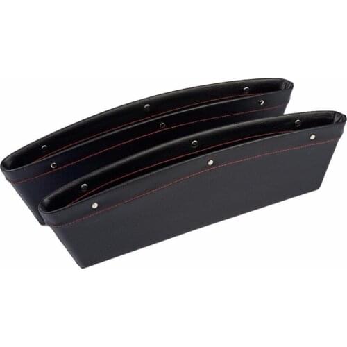 AUTOYOUTH Car Pocket Organizer (2 pack) Universal Car Slit Storage Organizer Console Seat Side Gap Filler Seat Pocket