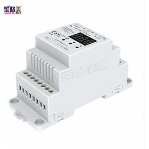 DL DMX512 to 4CH 0-10V Decoder 0-10V LED Dimmer DMX 512 Signal to 0-10V Signal RGB/RGBW controller 4 Channel Dimmer DC5V-24V