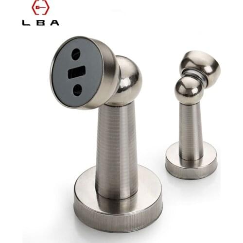 LBA Decorative Furniture Stainless Steel Modern Style Door Touch Security Indoor Sliding Anti-collision Door Magnetic Suction