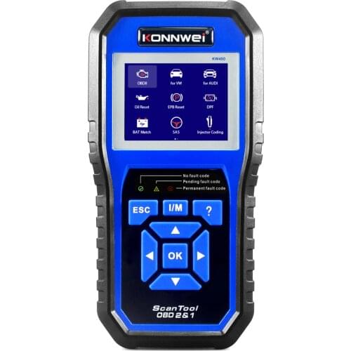 KONNWEI KW450 OBD2 Diagnostic Tool for VAG Cars VW ABS Oil ABS EPB DPF SRS TPMS Reset Full Systems Scanner VAG COM