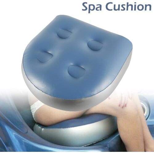 Soft PVC Waterproof Non-Slip Cushioned Spa Bathtub Pillow Sucker Headrest Neck Res Bathroom Bath Tub Cushion Spa