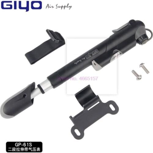 By DHL 50pcs GIYO 41S 61S Mountain Bike Road Bicycle Pump Barometer Gauge 100 PSI High Pressure Mini Cycling Air mini Pumps