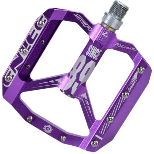 A pair of mtb mountain bike pedals DH off-road bike CNC aluminum alloy ultra-light sealed bearing axle flat bicycle pedals