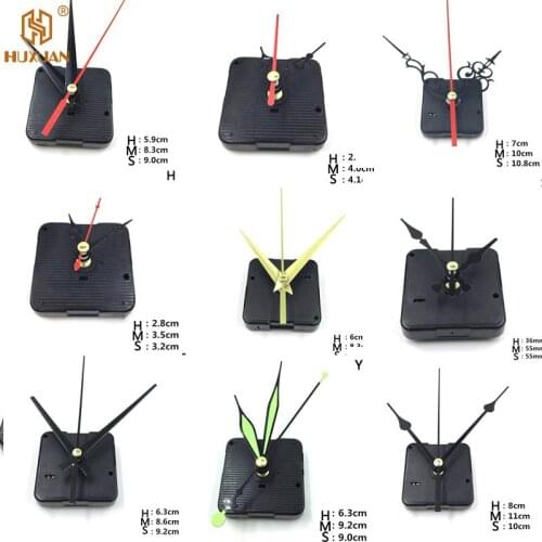 1 set new Hanging DIY Quartz Watch Silent Wall Clock Movement Quartz repair Movement Clock Mechanism Parts with needles
