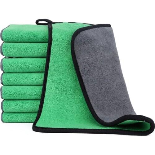 Car Wash Microfiber Towel Auto Cloth Car Cleaning Door Window Care Thick Strong Water Absorption For Car Home Accessories