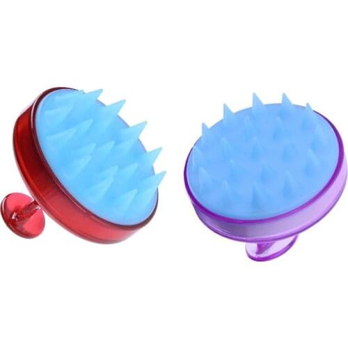 Handheld Silicone Head Body Shampoo Scalp Massage Brush Hair Washing Scalp Cleanse Spa Slimming Comb Bath Shower Brush