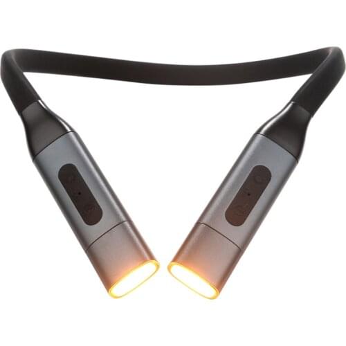 Adjustable Brightness USB Removable For Reading In Bed 8LED Rechargeable Neck Book Light Night Camping Repairing Hands Free