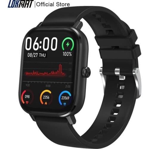 LOKMAT Bluetooth Call Smart Watch 2020 Full Touch Fitness Tracker Sport Stopwatch Clock Women GTS Smartwatch Men for Android IOS