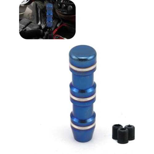 For Universal Car Jdm Burnt Blue Style 13cm Aluminum Gear Shift Knob Shifter Lever Head Personality Fashion Trend