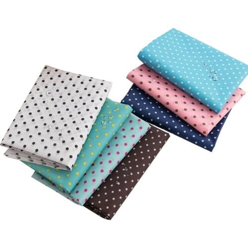 Waterproof Tent Fabric Dot Polyester Taffeta Coated Fabric Use For Umbrella Or Bathroom Curtain 45*150cm/Piece TJ1157-W12
