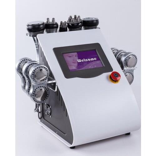 High Quality 40K Cavitation 6 EMS Pads Lipo Laser Slimming Machine Vacuum Skin Tighten Beauty Machine