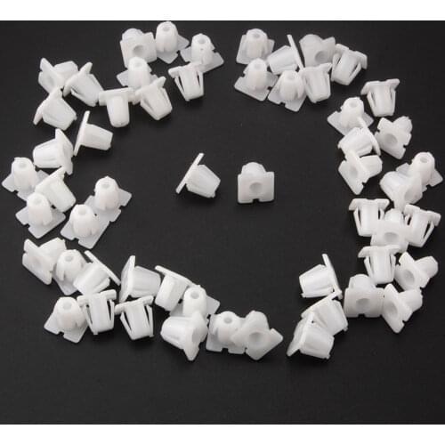 25x auto Body Side Nylon Moulding Fastener Clips 877563D000 fit for Sonata Accent Elantra Santa Fe Sonata M4.2 #8 Screw Size