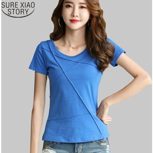 Camiseta mujer tshirt women summer short sleeve t-shirt femme blusas mujer de moda 2019 women clothing women top 4067 50