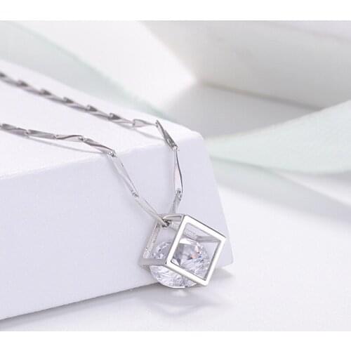 S925 sterling silver ladies necklace popular European and American holiday gifts for ladies