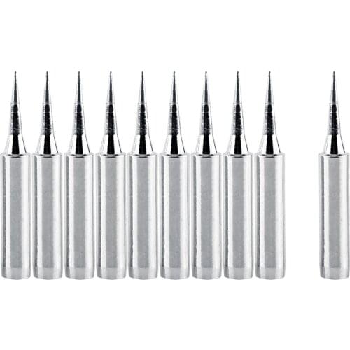 10Pcs Sharp Soldering Replacement Solder Iron Tips Station Tool 900M-T-I Soldering Tips