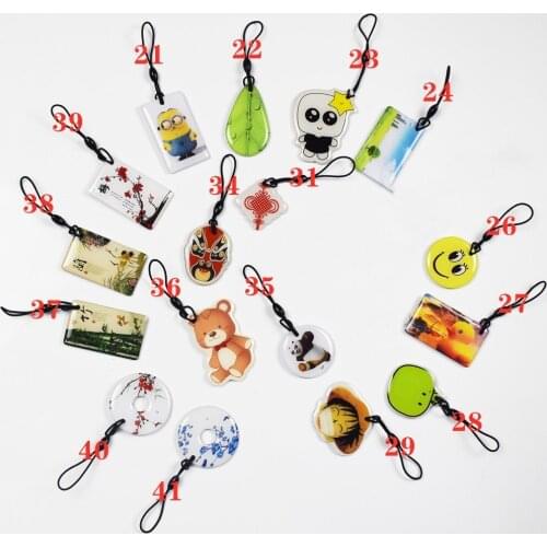 20pcs UID Changeable Card Small Pendant NFC Keychain 13.56MHz ISO14443A Block 0 Writable 1K S50 Chinese Magic Backdoor