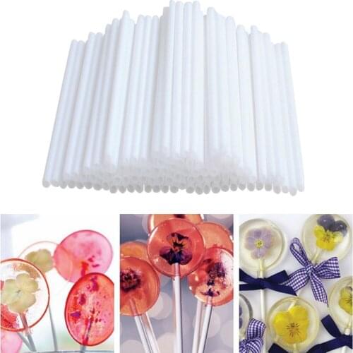 80pcs/set 10CM Lollipop Stick Food-Grade Solid Paper Pop Sucker Sticks Cake Pop Sticks For Lollipop Candy Chocolate Sugar