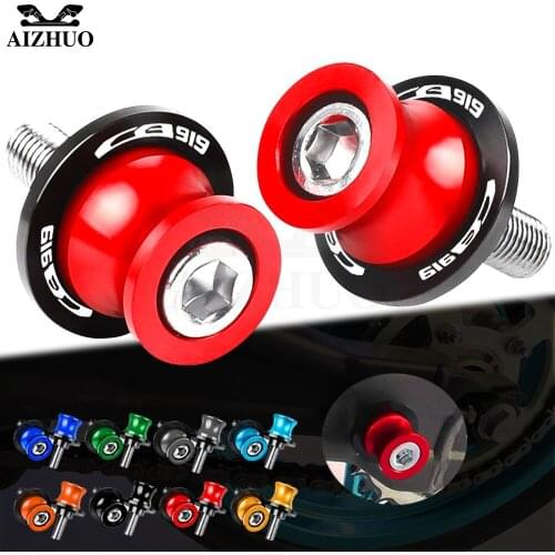Motorcycle Hornet Accessories Stand Screws FOR HONDA CB919 CB 919 HORNET 2001-2008 CNC Aluminum Swingarm Slider Spools M8 LOGO