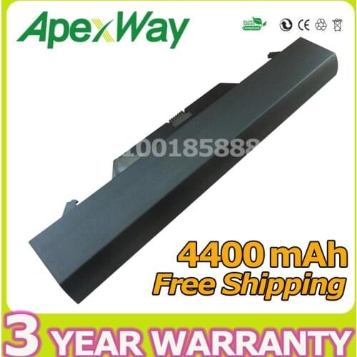 Apexway New 10.8V 4400mAh 6cell Laptop Battery for HP ProBook 4510S 4710S 4515S 572032-001 HSTNN-OB88 HSTNN-XB88 NBP8A157B1